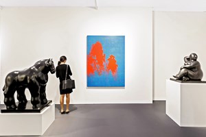 Fabienne Verdier and Fernando Botero, <a href='/art-galleries/waddington-custot/' target='_blank'>Waddington Custot</a>, Art Basel in Hong Kong (29–31 March 2019). Courtesy Ocula. Photo: Charles Roussel.